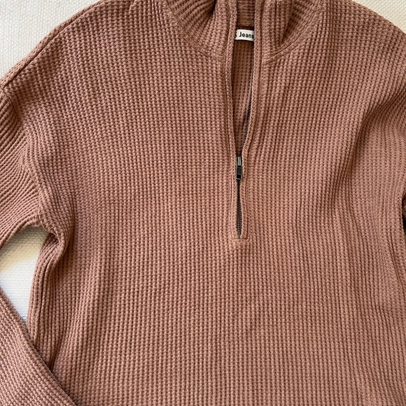 Reformation Waffle Half Zip & Dixon Short Set - Picture 4 of 10